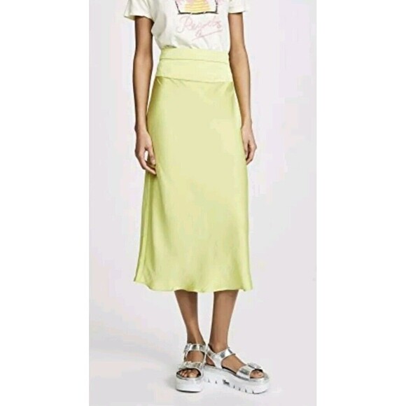 Free People Lime Midi Skirt - Picture 2 of 8